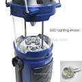 Light Life 100000 Hours Warranty 2 Yeas IP54 Bule Body ABS 300Mah Ni-mh Battery 5 LED Stretch LED Camping Lantern